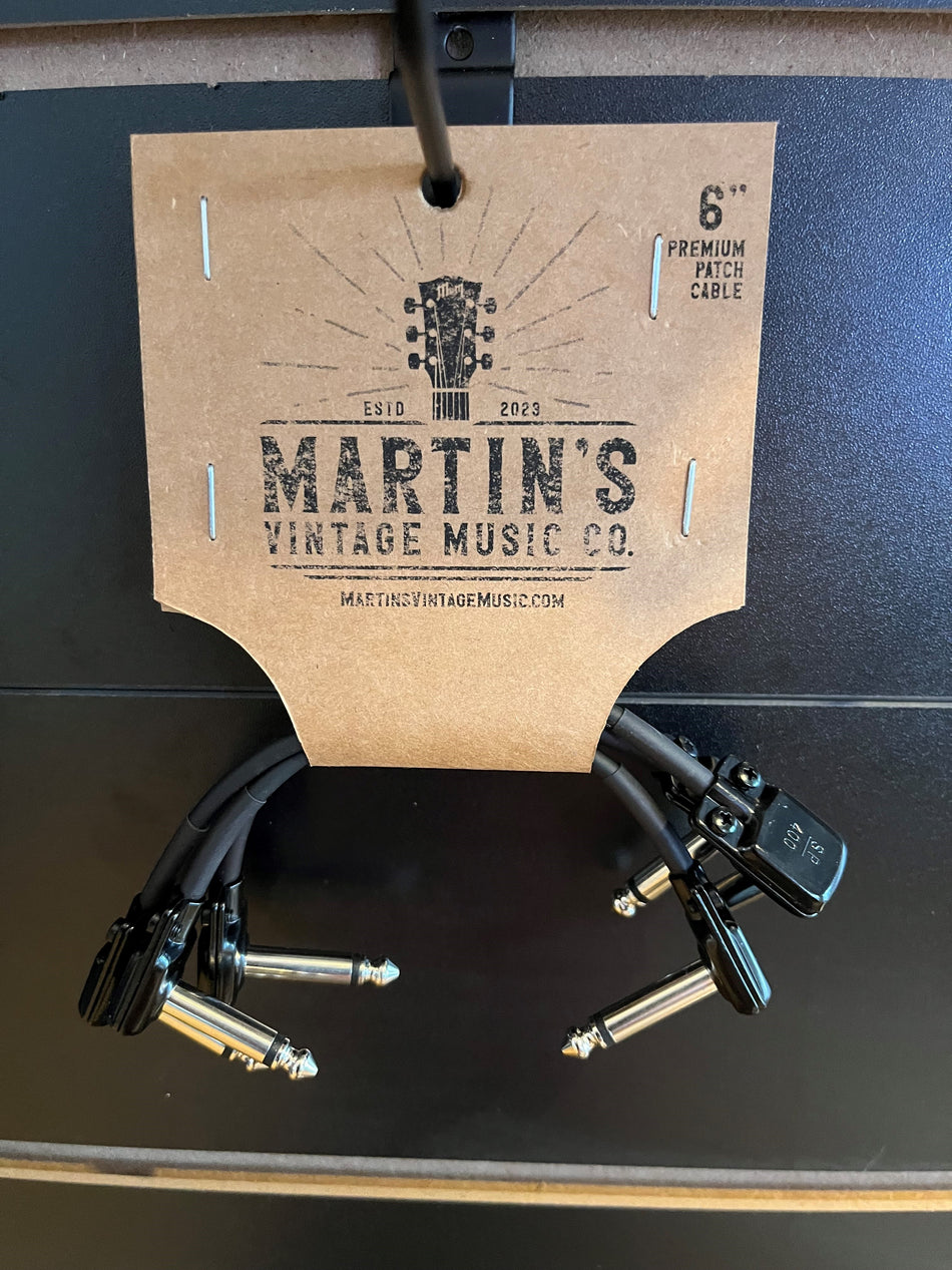 Martin's Custom 6" Low Profile Patch Cable SP400-6, 3 pack