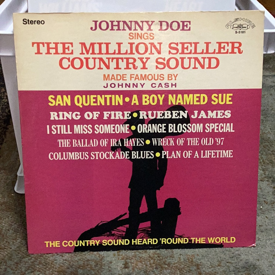 Johnny Doe Sings The Million Seller Country Sound Made Famous By Johnny Cash