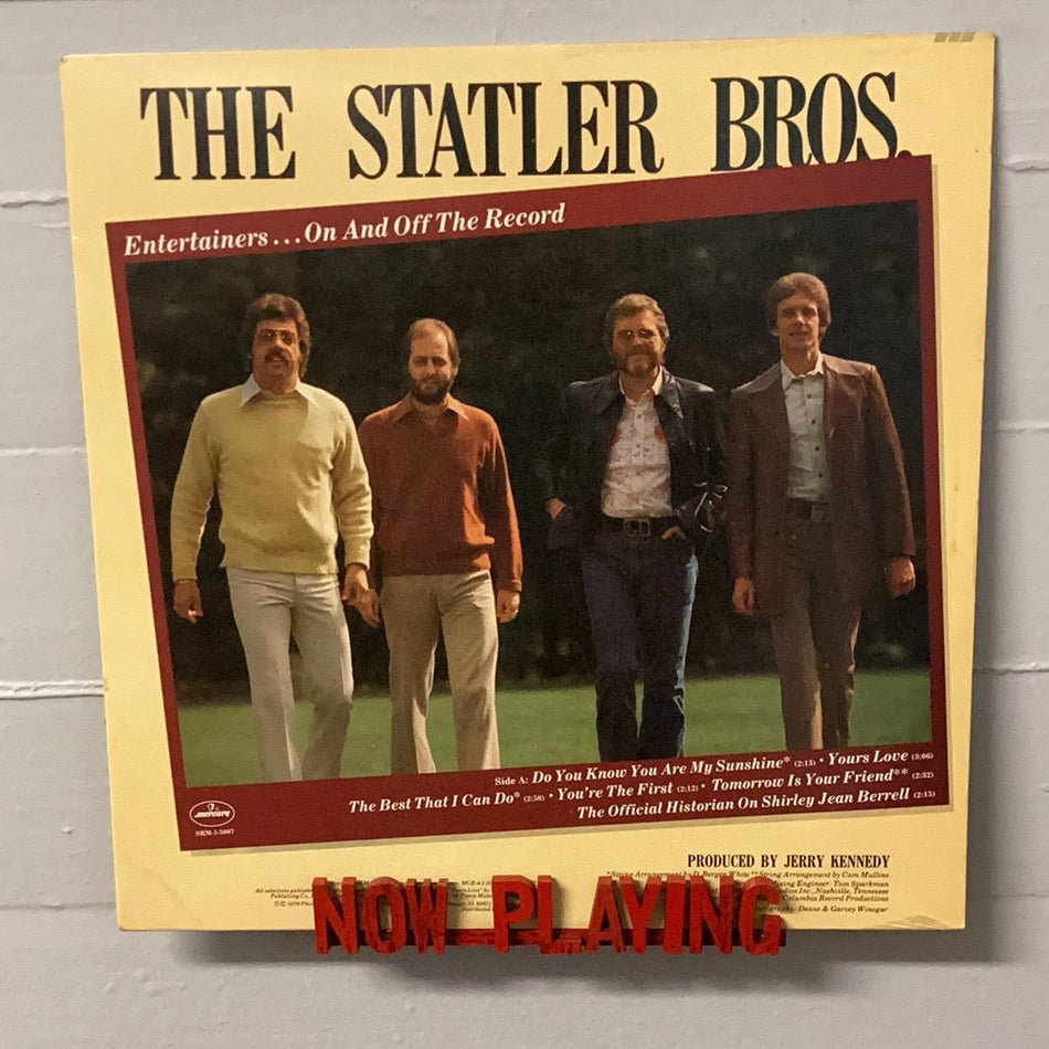 The Statler Brothers - Entertainers ... On And Off The Record