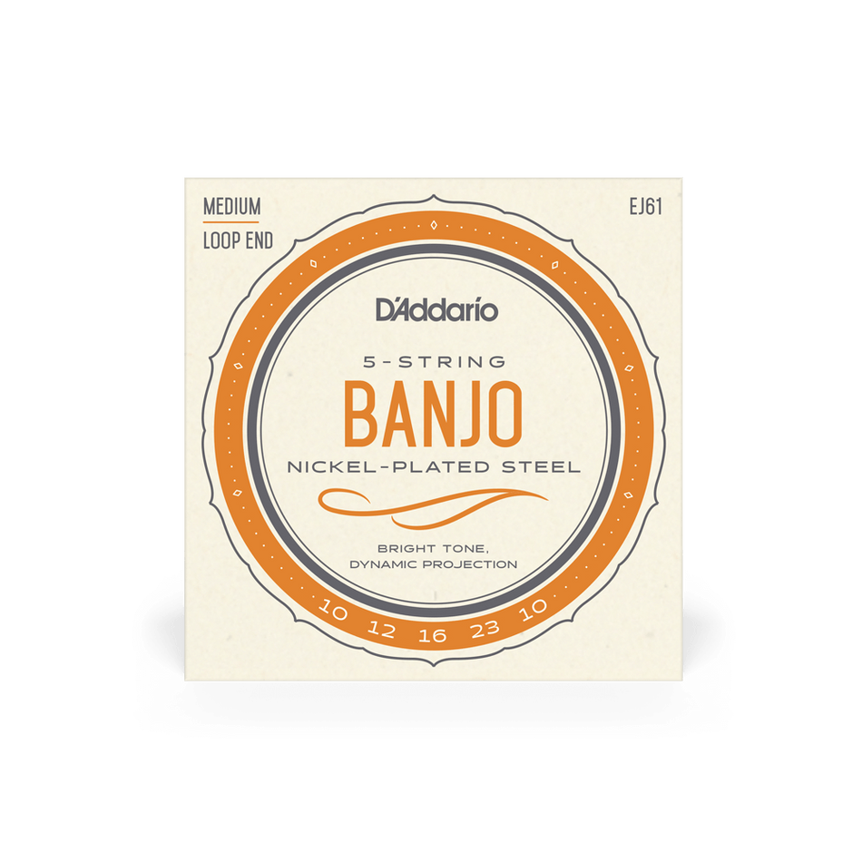 D'Addario 10-23 Medium Set Banjo Strings